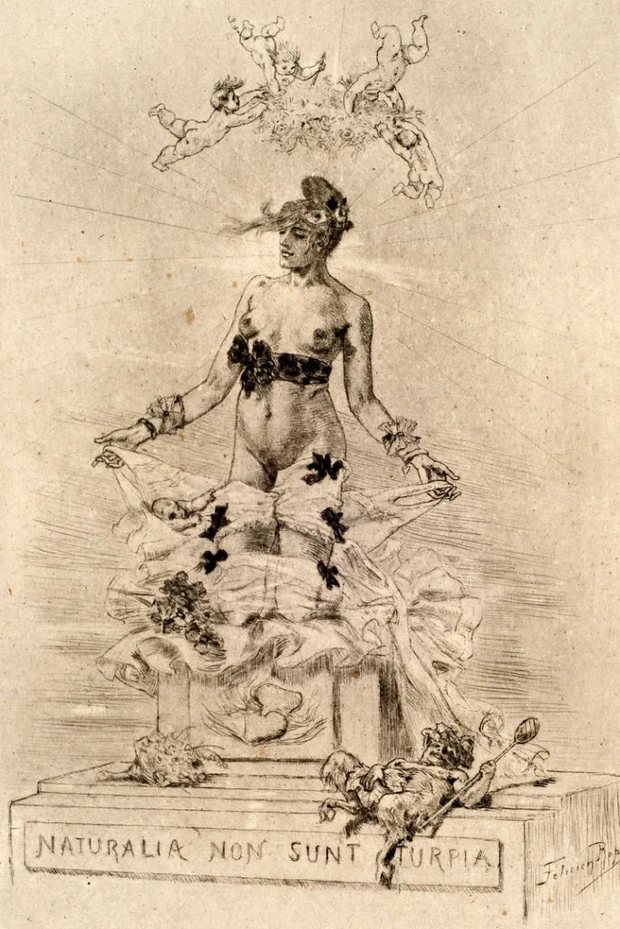 Holocauste, Naturalia Non Sunt Turpia (What is natural is not dirty) (1895) heliogravure, drypoint (21.6 x 15.2 cm) Michael C. Carlos Museum, Emory University, Atlanta