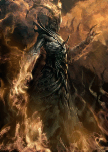 burning demon - рисунок от Antonio J. Manzanedo