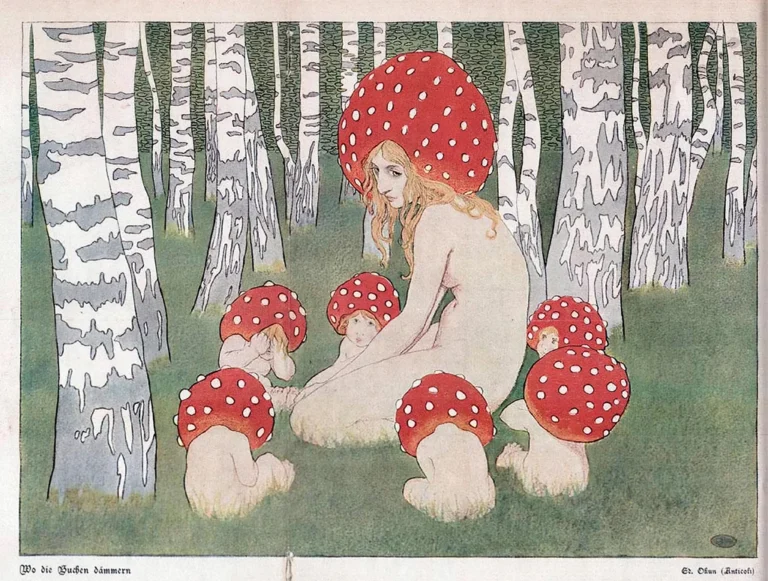 Mother Mushroom with her Children
